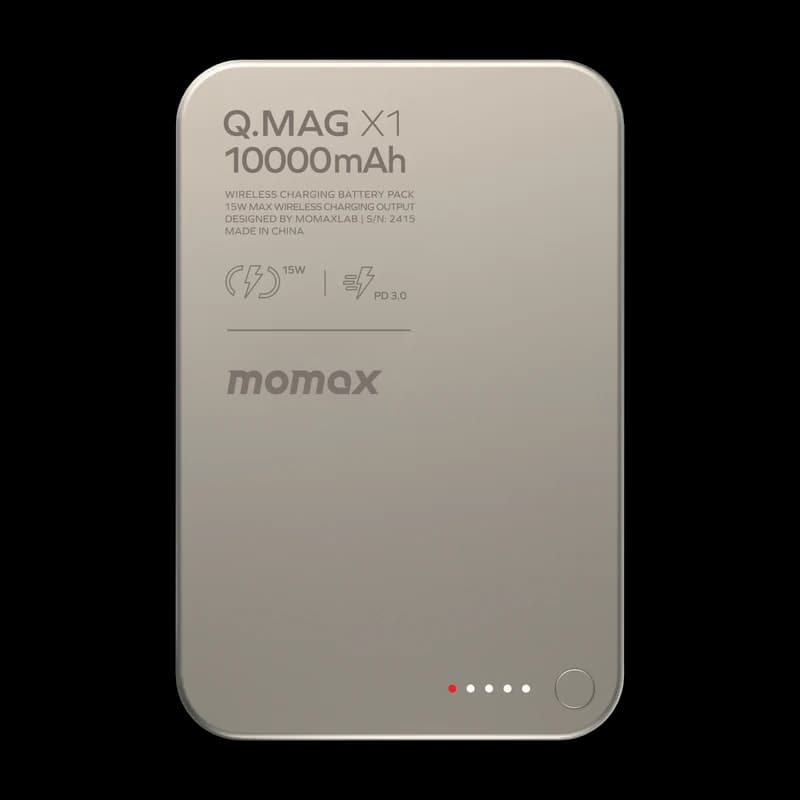 Q.Mag X1 Magnetic Wireless Power Bank 10000mAh - Gen 2 Grey thumbnail 1