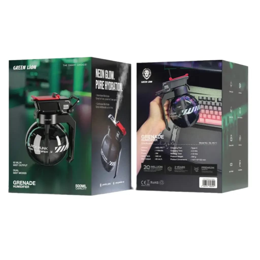 Grenade Humidifier 500mL - Black thumbnail 1