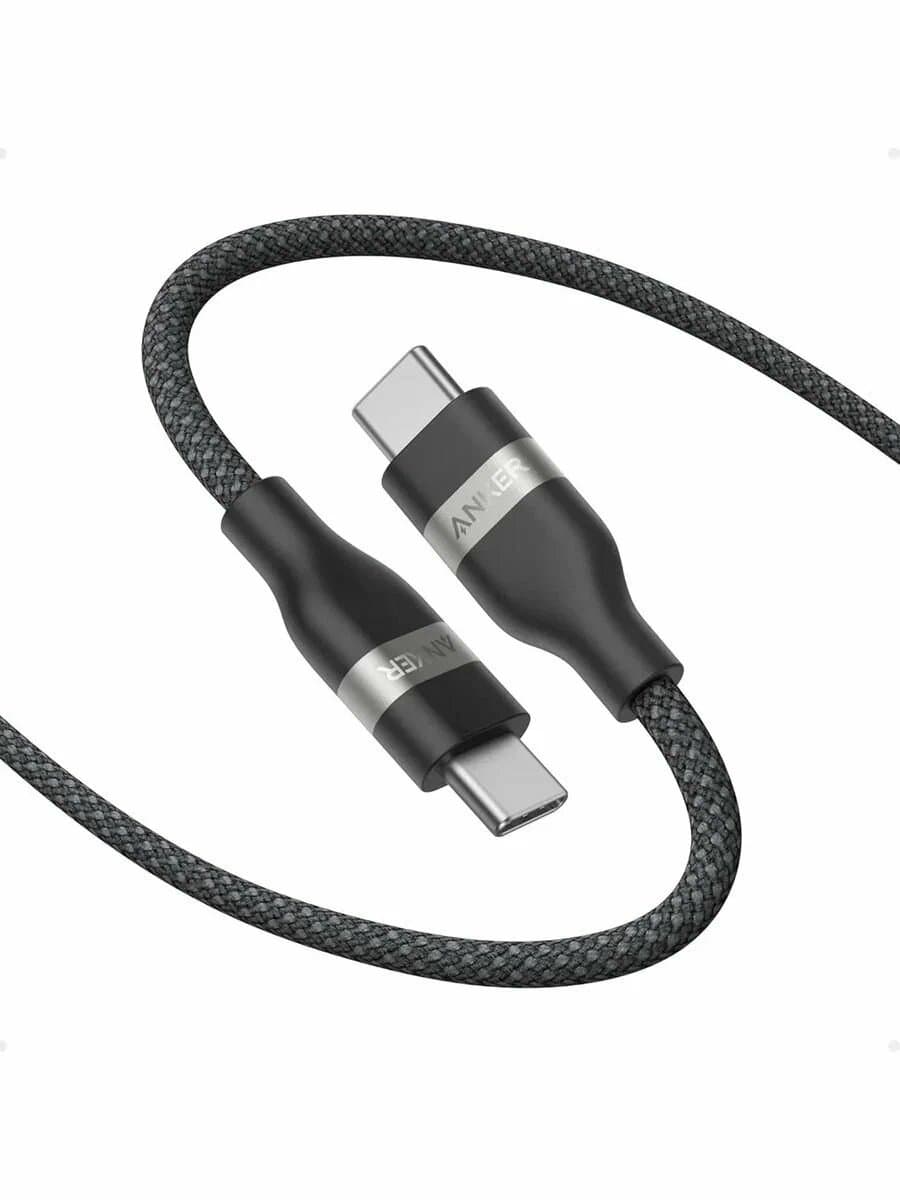 USB-C to USB-C Cable (3 ft, 240w, Upcyled-Braided thumbnail 1