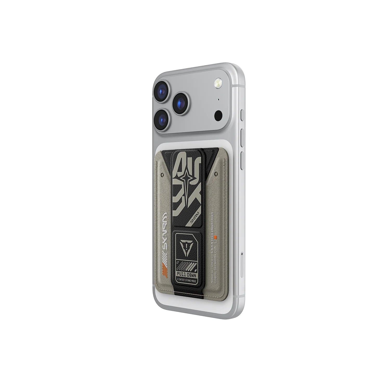 AEGIS KADO Magnetic Card Holder with Grip Stand Beige thumbnail 1