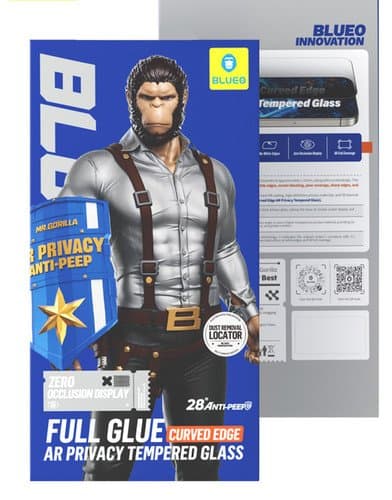 Full Glue Curved Adge AR Privacy Tempered Glass thumbnail 1