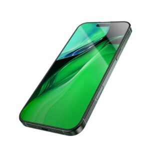 Green Lion 3D Silikon kimi Plus High Definition Edge Şüşə (iPhone 16 Pro üçün)
