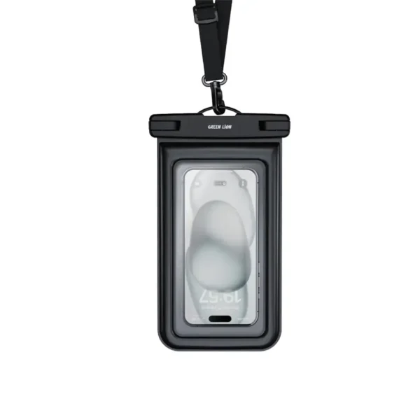 Suya Davamlı Örtük Green Lion Waterproof Pouch (7.2", Şəffaf)