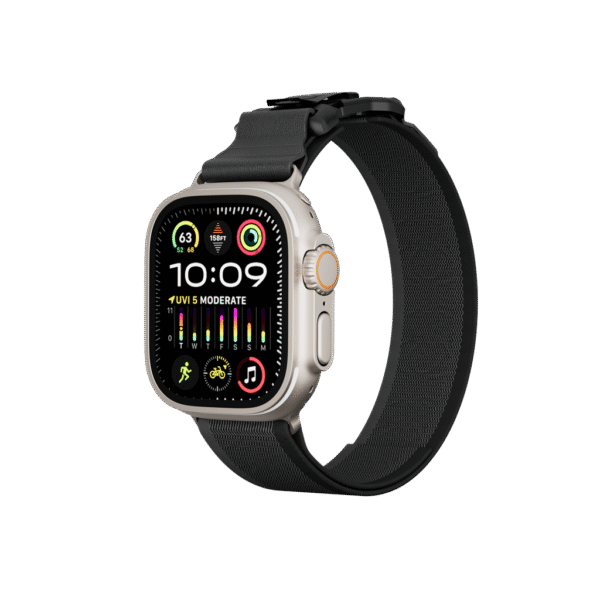 Levelo Rove Neylon Saat Kəməri (Metal Tokalı) - 46/49 mm Ağıllı Saatlar üçün