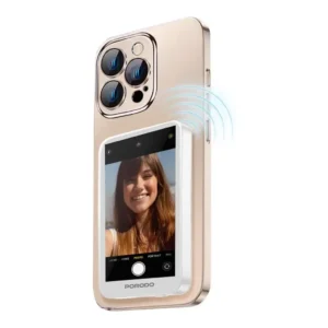Monitor üçün селфи Porodo Lifestyle Magnetic Mirroring Device Ağ