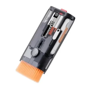 Set təmizlənməsi üçün Porodo Lifestyle 11-in-1 Multipurpose Cleaning Kit Black