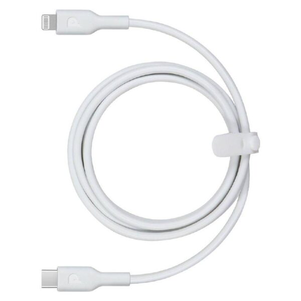 Кабель Powerology Type-C to Lightning Cable 60W PD White, 2 м
