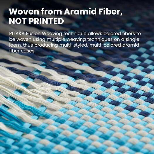 Pitaka Tactile Woven iPhone 16 Pro Max üçün qoruyucu kabro