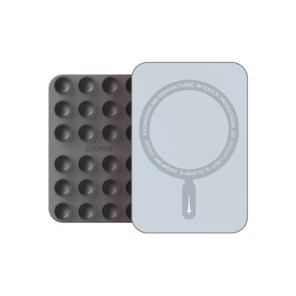 Держатель для телефона Skinarma STAX Magnetic Suction Mount Gray