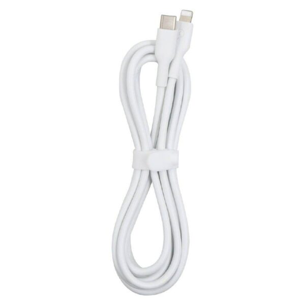Кабель Powerology Type-C to Lightning Cable 60W PD White, 2 м