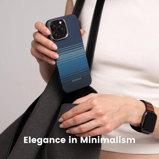 Pitaka Tactile Woven iPhone 16 Pro Max üçün qoruyucu kabro