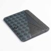 Кредитница Levelo Tuxedo Monogram Leather Wallet Black