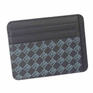 Кредитница Levelo Tuxedo Monogram Leather Wallet Black