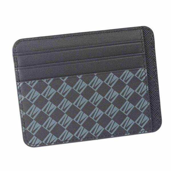 Кредитница Levelo Tuxedo Monogram Leather Wallet Black