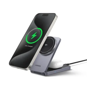 Беспроводное зарядное устройство Ugreen 2-in-1 Qi2 Magnetic Wireless Charger