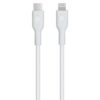 Кабель Powerology Type-C to Lightning Cable 60W PD White, 2 м