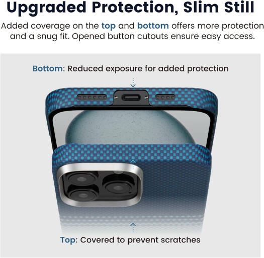 Pitaka Tactile Woven iPhone 16 Pro Max üçün qoruyucu kabro