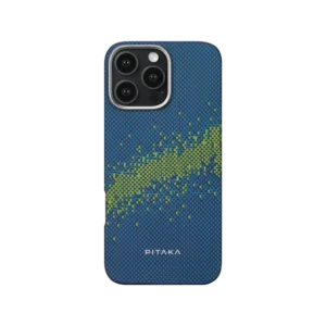 Чехол Pitaka Tactile Woven Case Luminous Edition для Apple iPhone 16 Pro Max Blue