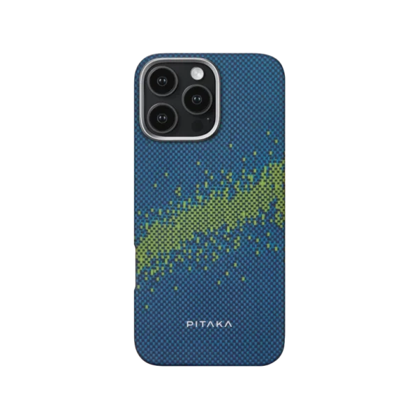 Чехол Pitaka Tactile Woven Case Luminous Edition для Apple iPhone 16 Pro Max Blue