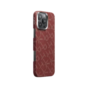 Чехол Pitaka Tactile Woven Case  для Apple iPhone 16 Pro Max Red/Gold