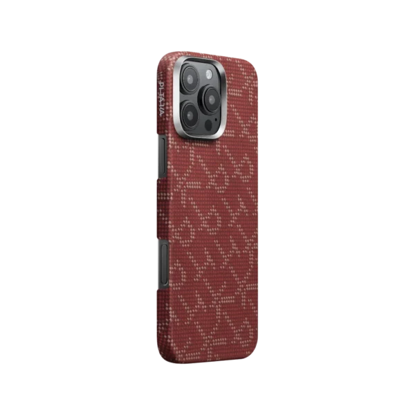 Чехол Pitaka Tactile Woven Case  для Apple iPhone 16 Pro Max Red/Gold