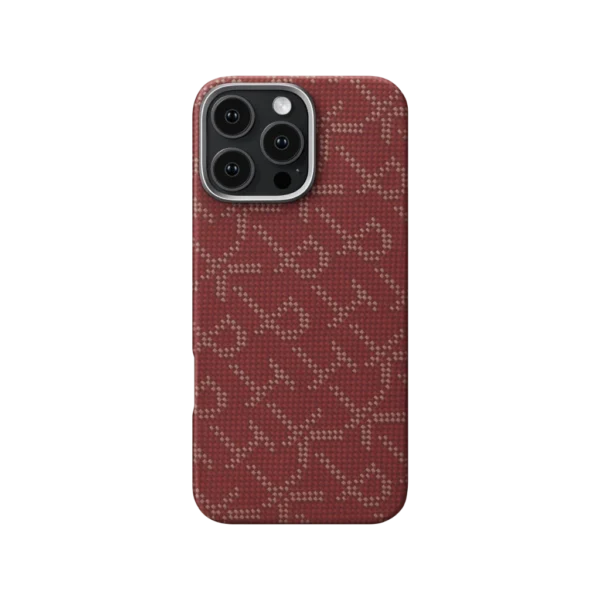 Чехол Pitaka Tactile Woven Case  для Apple iPhone 16 Pro Max Red/Gold