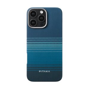 Чехол Pitaka Tactile Woven Case Moonrise для Apple iPhone 15 Pro Blue