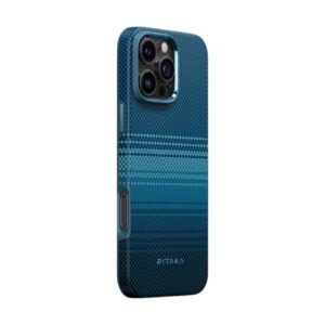 Чехол Pitaka Military Grade Protective Case Moonrise для Apple iPhone 16 Pro Blue
