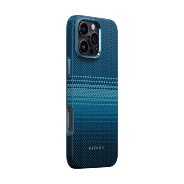 Чехол Pitaka Military Grade Protective Case Moonrise для Apple iPhone 16 Pro Blue