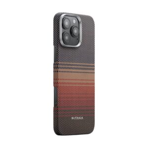 Чехол Pitaka Tactile Wowen Case Sunset для Apple iPhone 15 Pro Brown