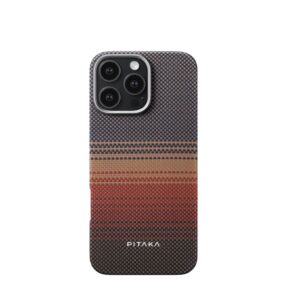Чехол Pitaka Tactile Wowen Case Sunset для Apple iPhone 15 Pro Brown