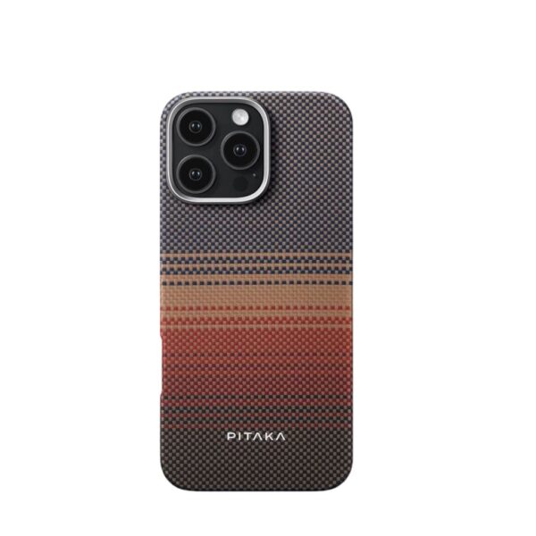 Чехол Pitaka Tactile Wowen Case Sunset для Apple iPhone 15 Pro Brown