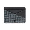 Кредитница Levelo Tuxedo Monogram Leather Wallet Black