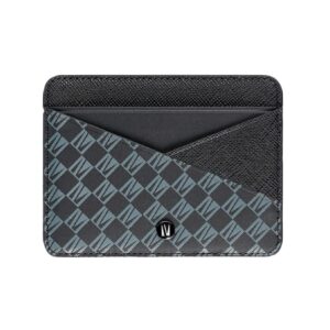 Кредитница Levelo Tuxedo Monogram Leather Wallet Black