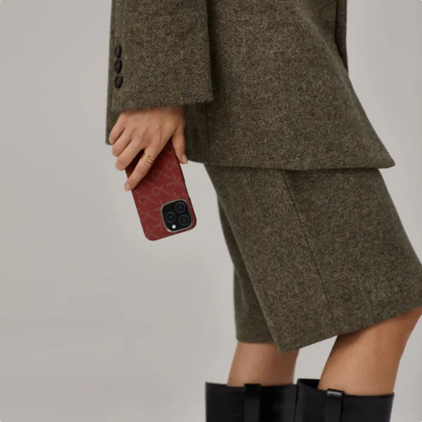 Чехол Pitaka Tactile Woven Case  для Apple iPhone 16 Pro Max Red/Gold