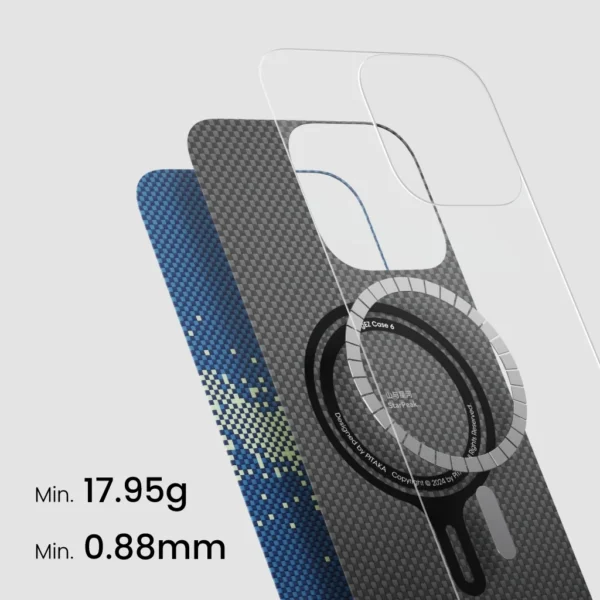 PITAKA Tactile Woven iPhone 16 Pro üçün qoruyucu kabro