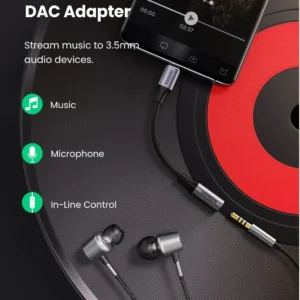 Переходник UGREEN с разъема USB Type-C на разъем для наушников 3.5 мм Jack